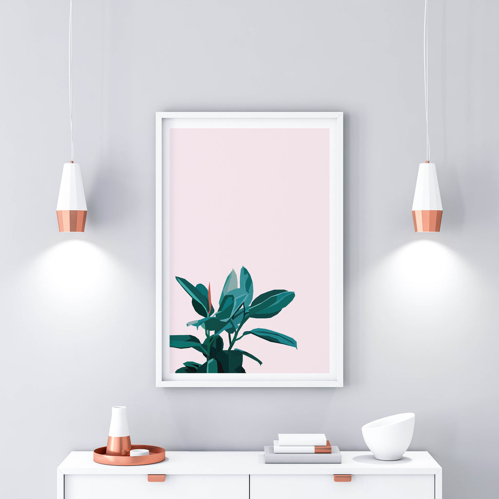 Plants on Pink - DG Designs