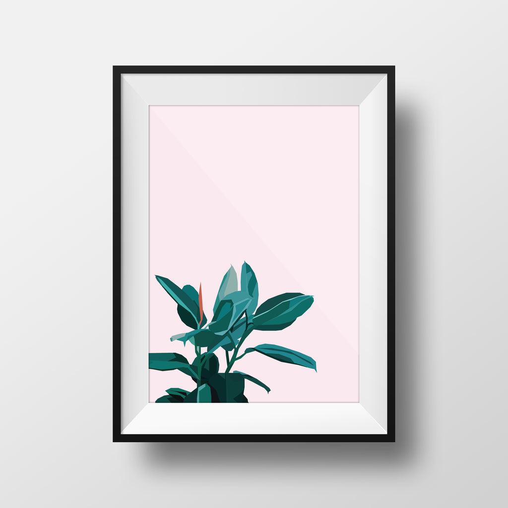 Plants on Pink - DG Designs